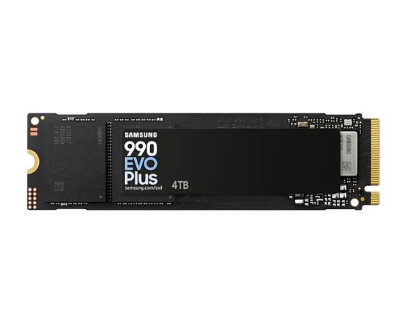 Твърд диск Samsung SSD 990 EVO Plus 4TB PCIe 4.0 NVMe 2.0 M.2 V-NAND 3-bit MLC, 256-bit Encryption, Read 7150 MB/s Write 6300 MB/s