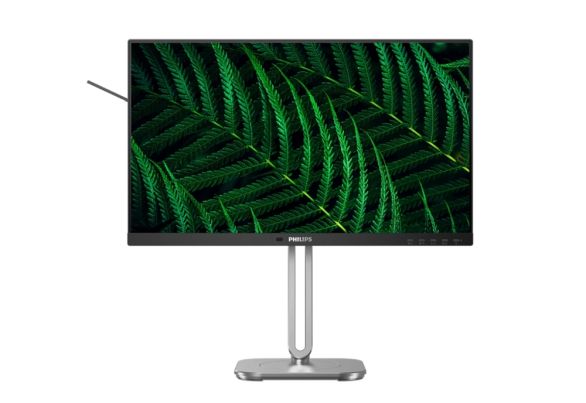 Монитор Philips 24B2G5200, 23.8" IPS WLED, 1920x1080@100Hz, 4ms GtG, 300cd m/2, 1000:1, 50M:1 DCR, Adaptive Sync, FlickerFree, Blue Light tech., 3Wx2, Tilt, Height Adjust, Pivot, Swivel, D-SUB, HDMI, DP, USB hub