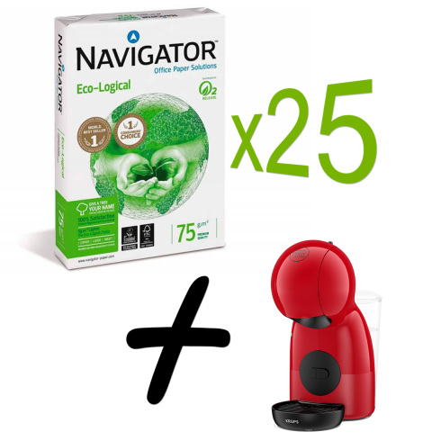 Хартия Navigator Eco-Logical 25 бр. + Кафе машина KRUPS® NESCAFÉ® Dolce Gusto® Piccolo XS