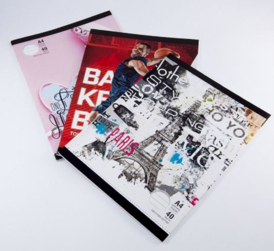 Тетрадка Multiprint Меки корици, А4 80 л. с широки редове