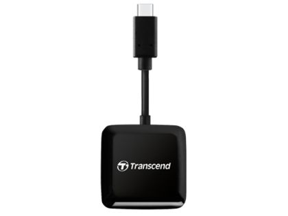 Четец за карти Transcend SD/microSD Card Reader, USB 3.2 Gen 1, Black, Type C