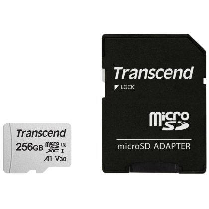 Памет Transcend 256GB microSD w/ adapter UHS-I U3 A1