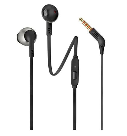 Слушалки JBL T205 BLK In-ear headphones