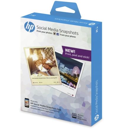 Хартия HP Social Media Snapshots, 25 sheets, 10x13cm