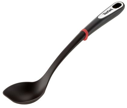 Лъжица Tefal K2060514, Ingenio, Spoon, Kitchen tool, Termoplastic, 39.8x9x4.6cm, Up to 230°C, Dishwasher safe, black