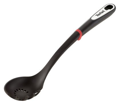 Лъжица Tefal K2060214, Ingenio, Pasta spoon, Kitchen tool, Nylon/Fiberglass, 39.6x10.6x6.4cm, Up to 220°C, Dishwasher safe, black