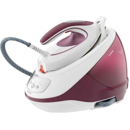 Парогенератор Tefal SV9201E0, Express Protect, red, 2800W, manual temp settings, 7.5bars, 130g/min, steam boost 530g/min, Durilium Airglide Autoclean soleplate, AD, AO, removable water tank 1,8L, calc collector, lock system, fast heat up 2min