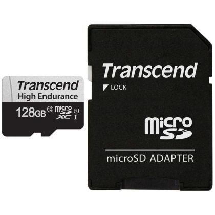 Памет Transcend 128GB micro SD w/ adapter U1, High Endurance