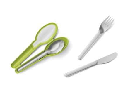 Комплект прибори за път Tefal N1071810, MSEAL&GO CUTLERY SET GREEN TEF