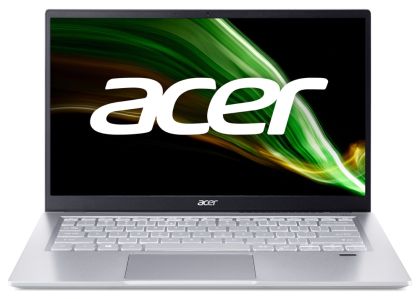 Лаптоп Acer Swift 3, SF314-43-R0W7, AMD Ryzen 7 5700U (1.8GHz up to 4.3GHz, 12MB) 14" IPS FHD ComfyView (1920x1080), 16GB DDR4, 512GB PCIe SSD, AMD Radeon, WiFi 6AX+BT, HD Cam, FPR, Silver, No OS