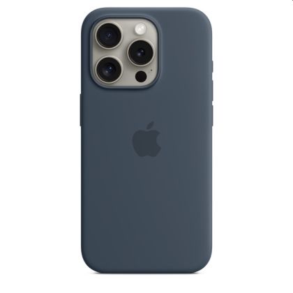 Калъф Apple iPhone 15 Pro Silicone Case with MagSafe - Storm Blue