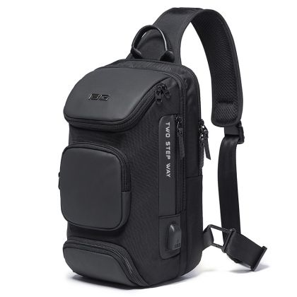 Чанта BANGE Crossbody AIR Onyx Black 8 джоба, 12“, 8 l