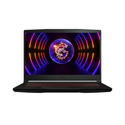 Лаптоп MSI Thin GF63 12VE, i5-12450H (8C/12T, 12 MB, up to 4.40 GHz), 15.6" FHD (1920x1080), 144Hz, IPS-Level, RTX 4050 6GB GDDR6 (Up to 1605MHz), 16GB DDR4 (2x8, 3200MHz), 1TB NVMe SSD Gen4x4, Red Backlit Gaming KBD, NO OS, Black, 1.86 kg