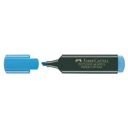 Текст маркер Faber-Castell 1548 Скосен връх 1-5 mm Син