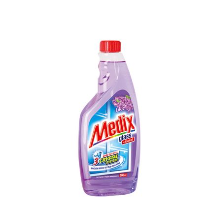 Почистващ препарат за прозорци Medix Glass Пълнител 500 ml Lilac