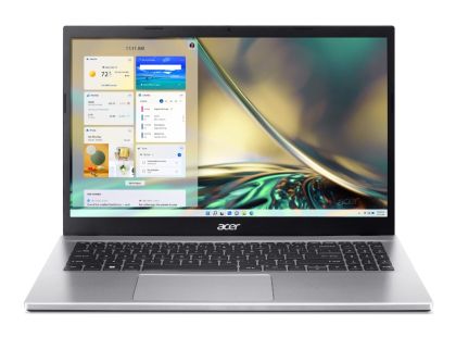 Лаптоп Acer Aspire 3, A315-59-39M9, Core i5-1235U, (up to 4.40Ghz, 12MB), 15.6" FHD (1920x1080) IPS SlimBezel AG, 16GB DDR4, 1024GB SSD PCIe, Intel UMA Graphics,Cam&Mic, 802.11ac + BT, No OS, Silver+Acer Wireless Slim Mouse M502 WWCB, Mist green (Retail p