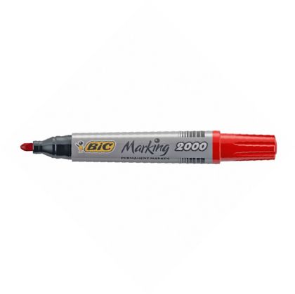 Перманентен маркер Bic 2000 Объл връх 1.7 mm Червен