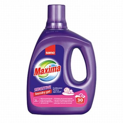 Концентриран гел за пране Sano Maxima Laundry Gel 2 л, Sensitive