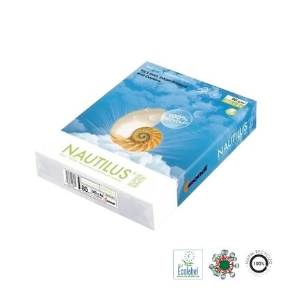 Хартия Nautilus Super White Рециклирана, A4 500 л. 80 g/m2