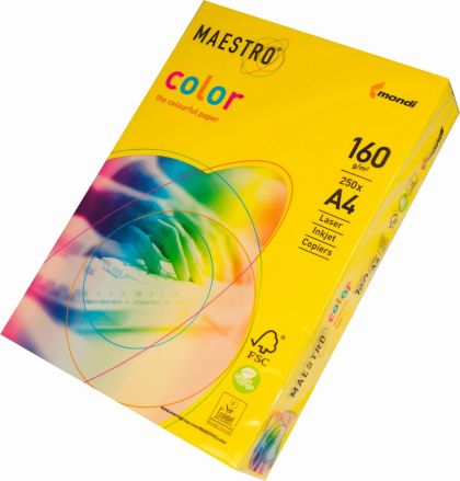 Цветен картон Maestro Color Наситен, А4, 250 л., 160 g/m2