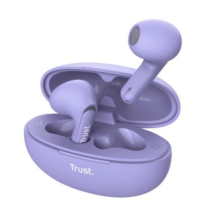 Слушалки TRUST Yavi Bluetooth ENC Earphones Purple