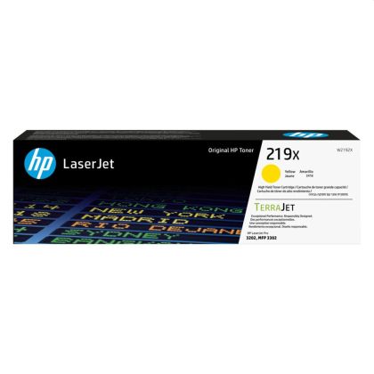 Консуматив HP 219X High Yield Yellow Original LaserJet Toner Cartridge