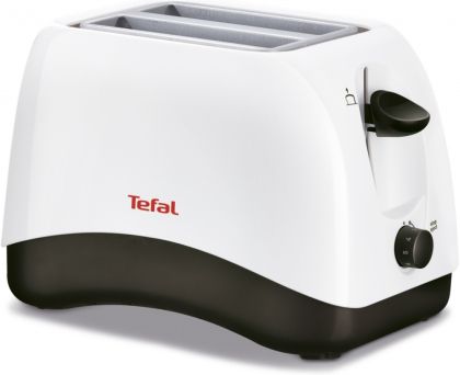 Тостер Tefal TT130130, Delfini 2, Toaster, 850W, 2 Hole, 7 Stage thermostat, Stop function, Defrosting, Reheating, white