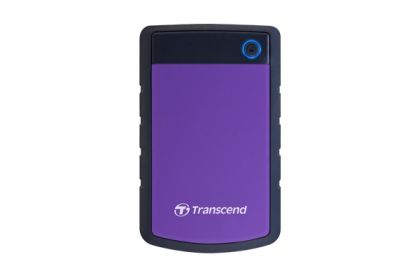 Твърд диск Transcend 4TB, 2.5" Portable HDD, StoreJet H3, Purple, Anti-shock