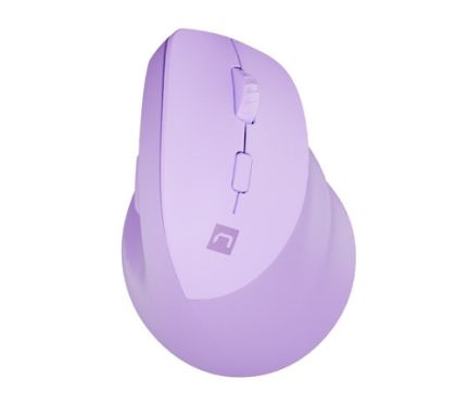 Мишка Natec Vertical Mouse Crake 2 Wireless, 2400DPI Bluetooth 5.2 + 2.4 GHz Pure Lavender