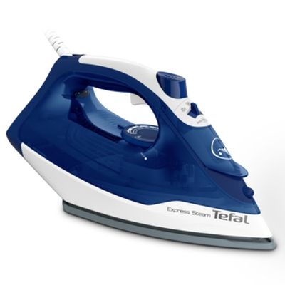 Ютия Tefal FV2838E0, Express Steam, dark blue&white, 2400W, 40g/min, shot 180g/min, AD, water tank 270 ml, Ceramic soleplate