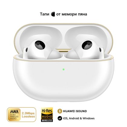 Слушалки Huawei FreeBuds Pro 4 Piano-T180 Ceramic Whiter