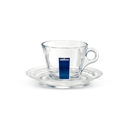 Стъклени чаши с чинийки Lavazza Glass Collection Cappuccino 6 бр.