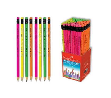 Молив Faber-Castell Candy 112800 HB, подострен, с гума