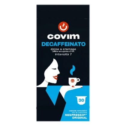 Кафе капсула Covim Alluminium Decaffeinato 30 бр., съвместими с Nespresso