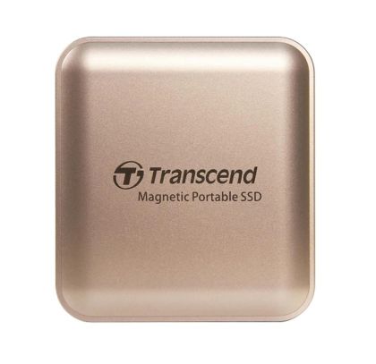 Твърд диск Transcend 1TB, External SSD, ESD420G, USB 20Gbps, Type C, Magsafe, Champagne Gold
