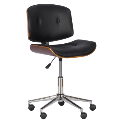 Работен офис стол Carmen 6403 - орех - черен