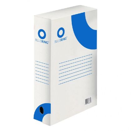 Архивна кутия Bluering Картонена, 350x250x80 mm, Бяла