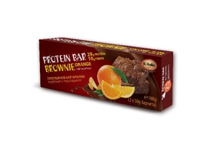 Протеинов бар Брауни портокал Dr. Keskin, без захар, 2 х 50 гр.