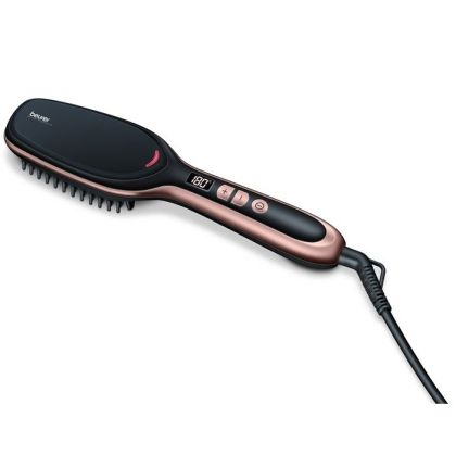 Електрическа четка за коса Beurer HS 60 Hair straightening brush, LED display, ion technology, ceramic coating, 120-200 °,safety switch-off, fast heat-up
