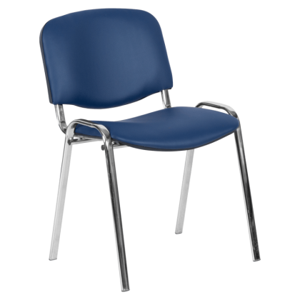 Посетителски стол Carmen 1135-1 LUX - тъмносин N