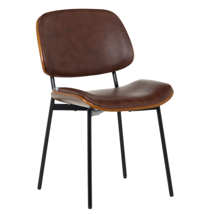 Посетителски стол Carmen 1180 - орех-искрящо кафяв