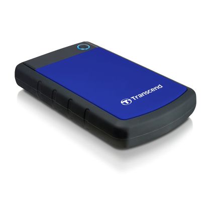 Твърд диск Transcend 2TB, 2.5" Portable HDD, StoreJet H3, Blue, Anti-shock