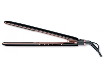 Преса Beurer HS 80 Hair straightener,triple ionic function, Magic LED display-only during operation, titanium coating, 120-200 °,memory function,safety switch-off, plate locking system,heat-resistant storage bag