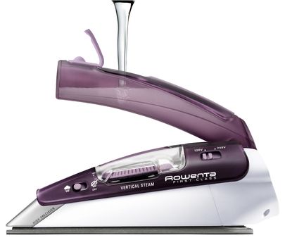 Ютия Rowenta DA1511F1, First class, Travel steamiron, Iron 0 to 10g/min, 45g/min steam boost, 70 ml reservoir, Dual voltage, Microsteam 200, White & Purple