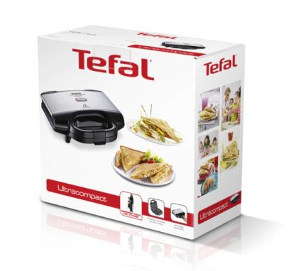 Сандвич мейкър Tefal SM155212,  SDW U.COMPACT BLK INOX CUT