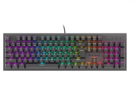 Клавиатура Genesis Mechanical Gaming Keyboard Thor 303 RGB Backlight Red Switch Hot Swap US Layout Black