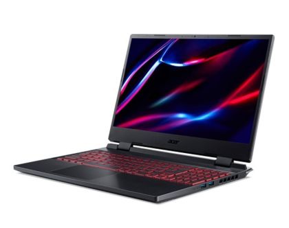 Лаптоп Acer Nitro 5, AN515-58-785S, Core i7-12700H(3.50GHz up to 4.70GHz, 24MB), 15.6" FHD IPS, 144Hz, 16GB DDR4, 1024GB SSD, RTX 3060 6GB GDDR6, Wi-Fi, BT, HD Mic&Cam, RGB Backlit KB, No OS, Black+Acer Nitro Gaming Headset AHW820+Acer Nitro Gaming Mouse