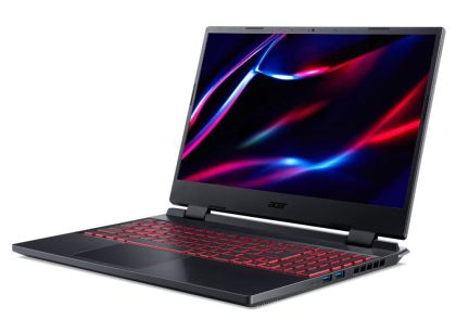 Лаптоп Acer Nitro 5, AN515-46-R3FZ, AMD Ryzen 7 6800H (3.2GHz up to 4.7GHz,16MB),15.6" FHD (1920x1080) IPS 165Hz, 16GB DDR5 , 1024GB SSD, RTX 3060 6GB GDDR6, Cam&Mic.,WIFI, RGB Backlit kbd, No OS, Black+Acer Nitro Gaming Headset AHW820+Acer Nitro Gaming M