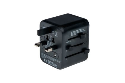 Адаптер Verbatim UTA-02 Universal Travel Adapter with 1 x USB-C PD 20W / 1 x USB-A QC 3.0