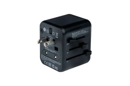 Адаптер Verbatim UTA-02 Universal Travel Adapter with 1 x USB-C PD 20W / 1 x USB-A QC 3.0